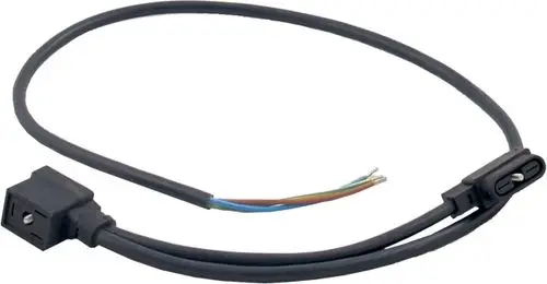 Kabel mit einem Stecker und freiliegenden Adern, geeignet für elektrische Anwendungen. Hersteller Wolf.